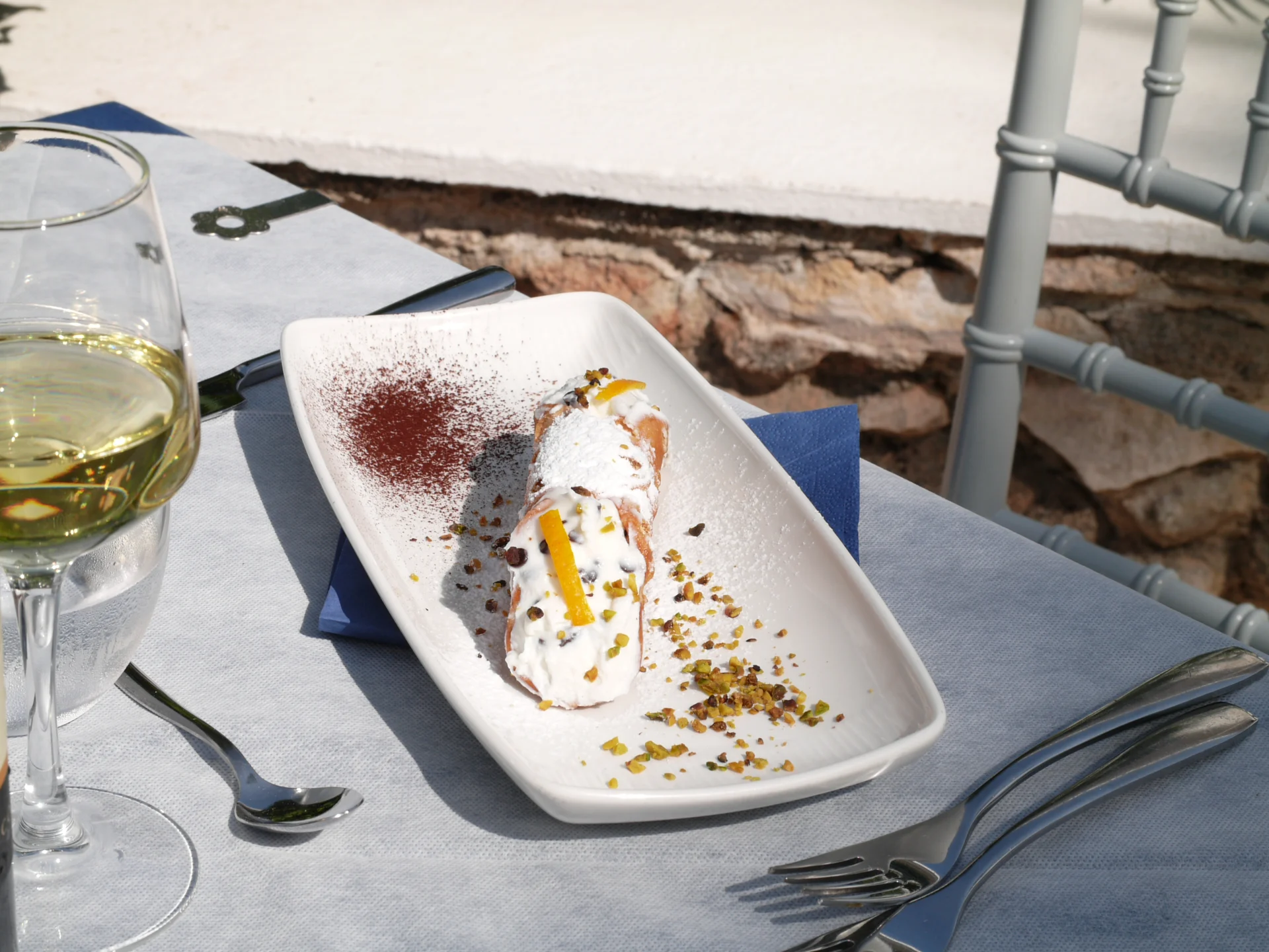 Piatto del ristorante Poseidon a Cala La Luna